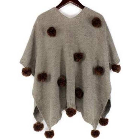 WRAP WITH POMS POMS - Picture 2 of 3